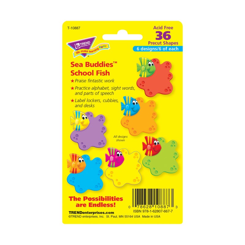 TREND enterprises, Inc. Sea Buddies School Fish Mini Accents Variety Pack, 36 ct - Image 3